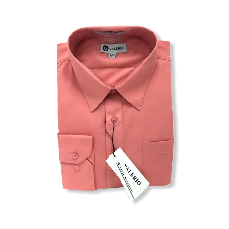 Rugged Classic Summer Trends Valerio Coral Dress Shirt (NEW)