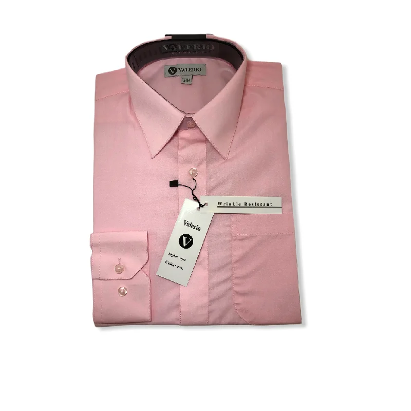Modern Minimal Urban Tees Valerio Lt. Pink Dress Shirt (NEW)