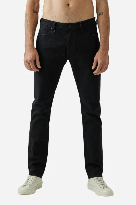 Relaxed Modern Cool Pieces Neuw Denim Lou Slim Jeans in Forever Black