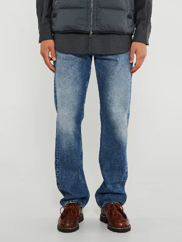 Retro Casual Classic Apparel Standard Jeans in Mid Blue