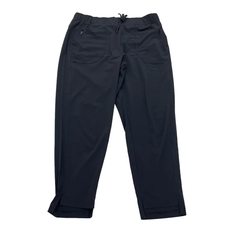 Retro Edge Soft Fabrics BLACK ALL IN MOTION ATHLETIC PANTS, Size PETITE  M