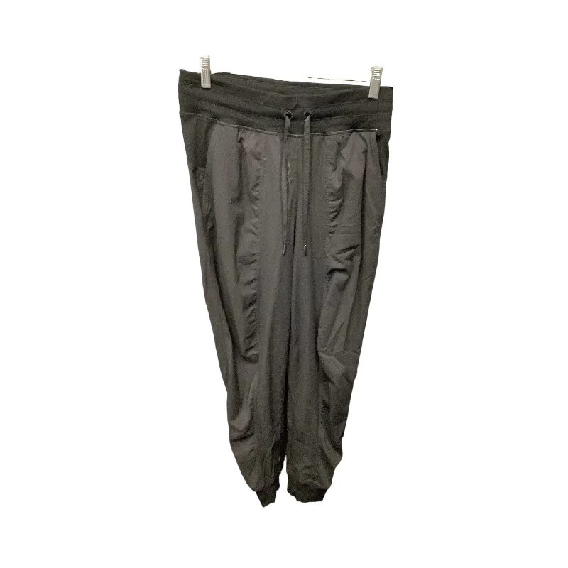 Rugged Classic Smart Tops Black Athletic Pants Lululemon, Size 8
