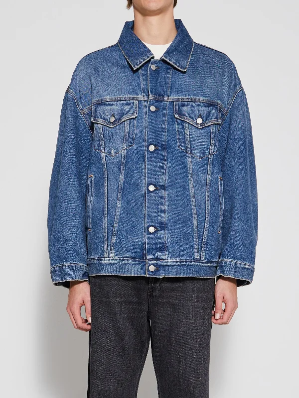 Understated Smart Everyday Look Jacket in Mid Blue