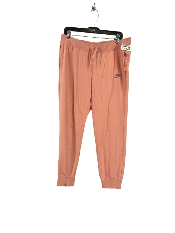 Smart Sleek Minimal Apparel Coral Athletic Pants Nike, Size L