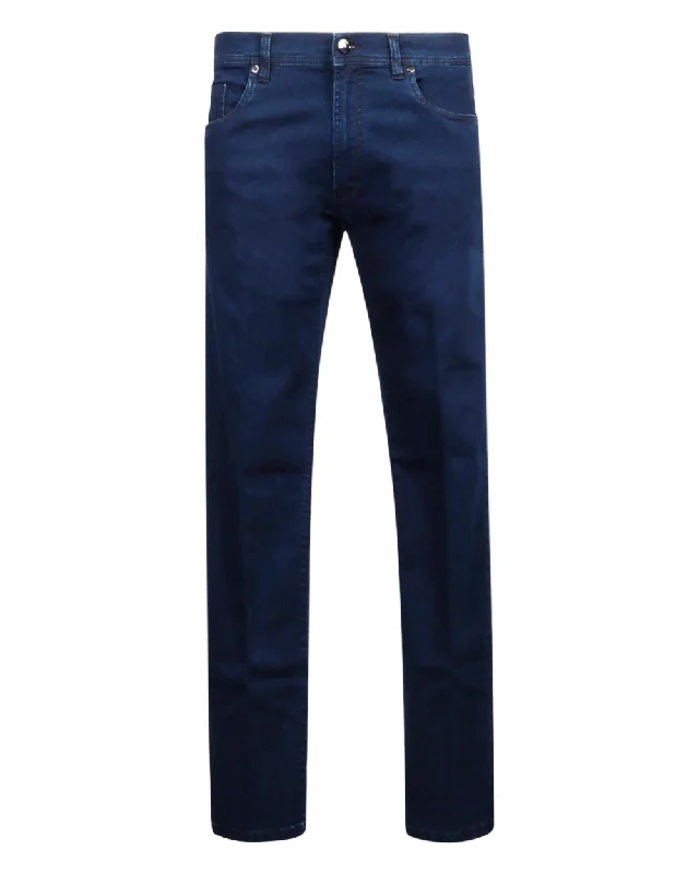 Chic Rebel Formal Casuals Navy 5 Pocket Pant