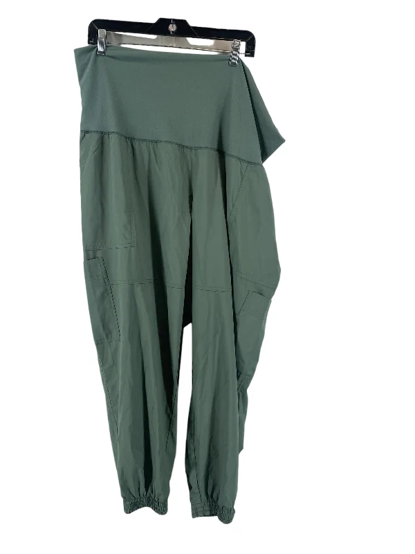 Timeless Smart Casual Trousers Green Athletic Pants Old Navy, Size Xxl