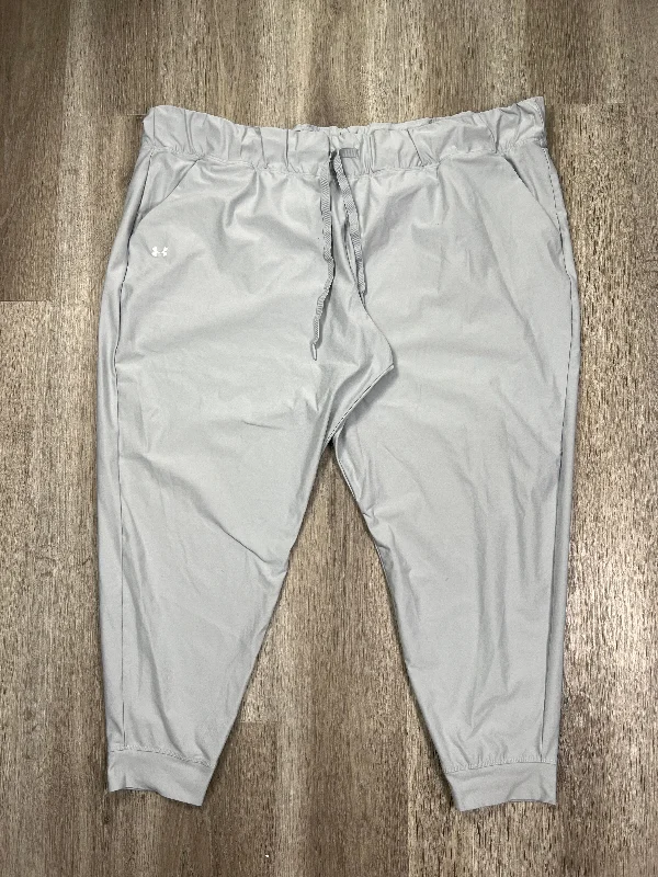 Casual Minimal Streetwear Clothing Grey Athletic Pants Under Armour, Size 3x