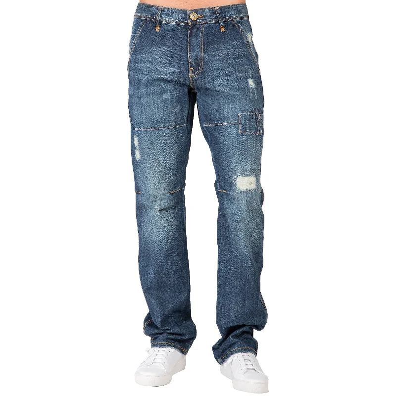 Minimal Classic Outdoor Apparel Slim Straight Vintage Hand Sanding Premium Denim 5 Pocket Jeans Ripped & Repaired Minimal Classic Outdoor Apparel Slim Straight Vintage Hand Sanding Premium Denim 5 Pocket Jeans Ripped & Repaired