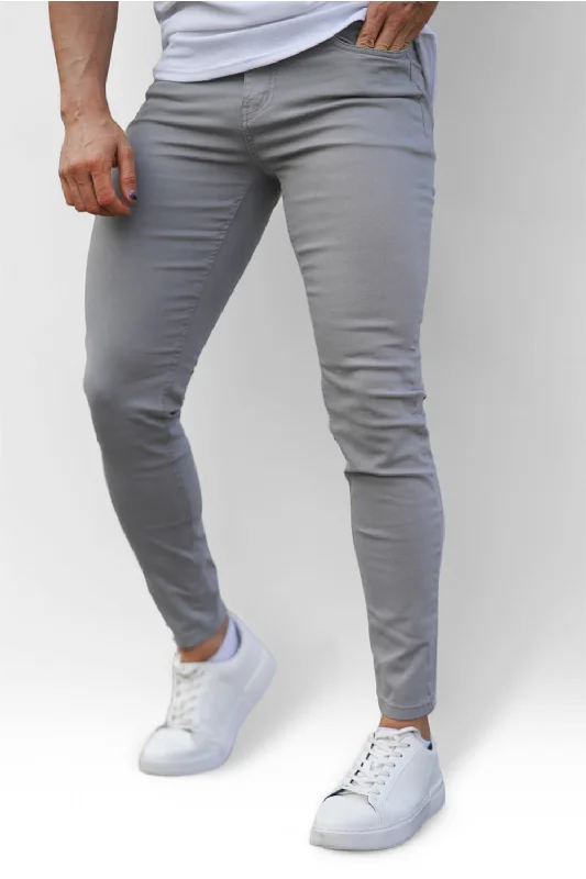 Polished Street Premium Clothing Men's Light Gray Skinny Jean