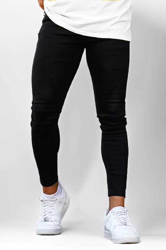 Modern Cool Comfort Clothes Men's Skinny Jean - Black & White