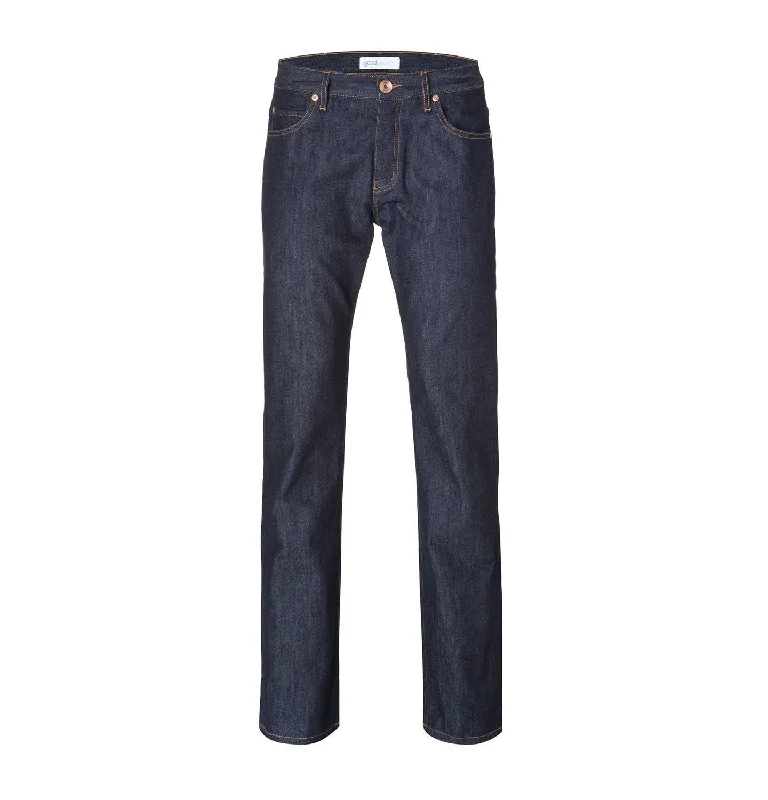 Effortless Rugged Winter Outfits Mens Straight Jeans - Raw