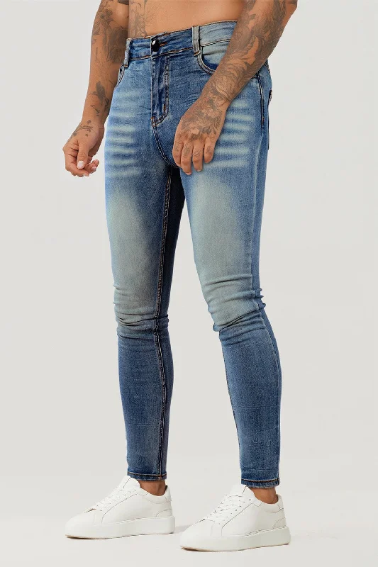 Urban Edge Denim Trends Men's Stretch Skinny Jean - Blue