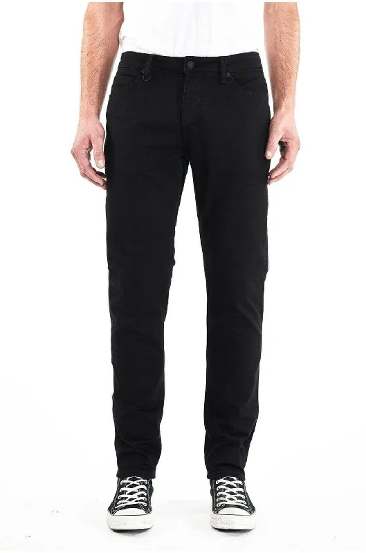 Modern Edgy Fall Fashion Neuw Denim Lou Slim Jean In Forever Black