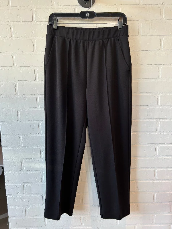 Retro Monochrome Formal Casuals Pants Dress By Loft In Black, Size: 8