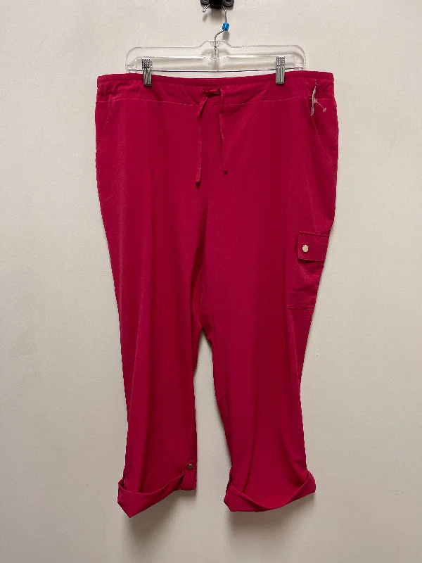 Retro Monochrome Everyday Jeans Pants Other By Chicos In Pink, Size: 16