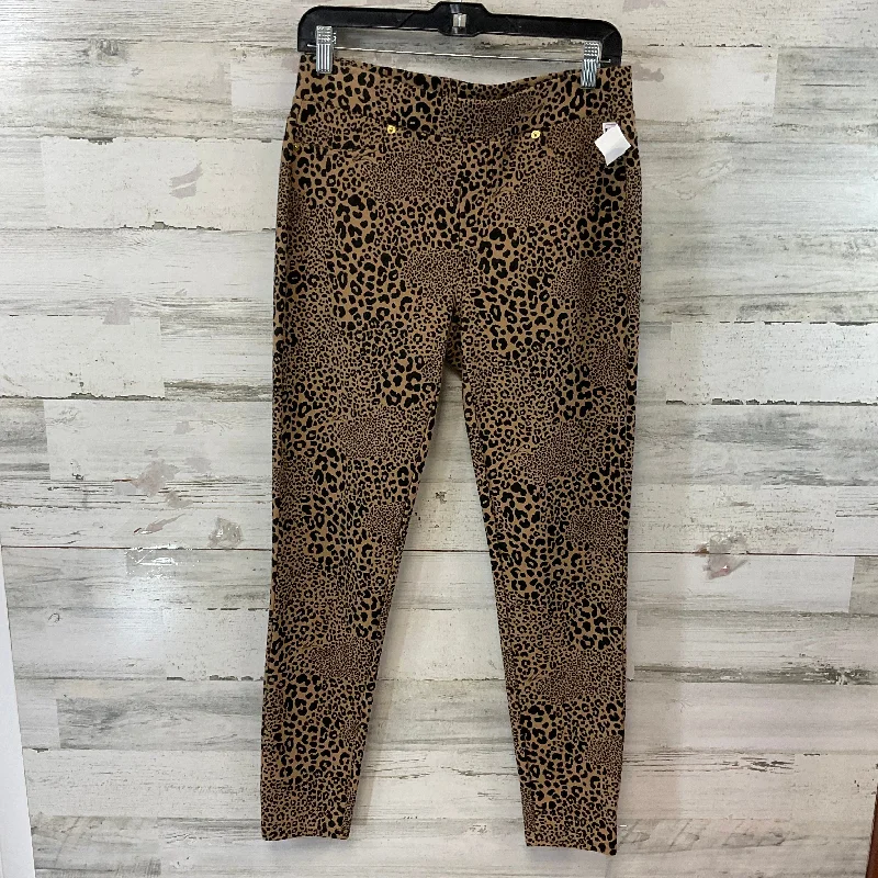 Minimalist Rebel All-Day Wear Pants Other By Michael By Michael Kors In Animal Print, Size: M