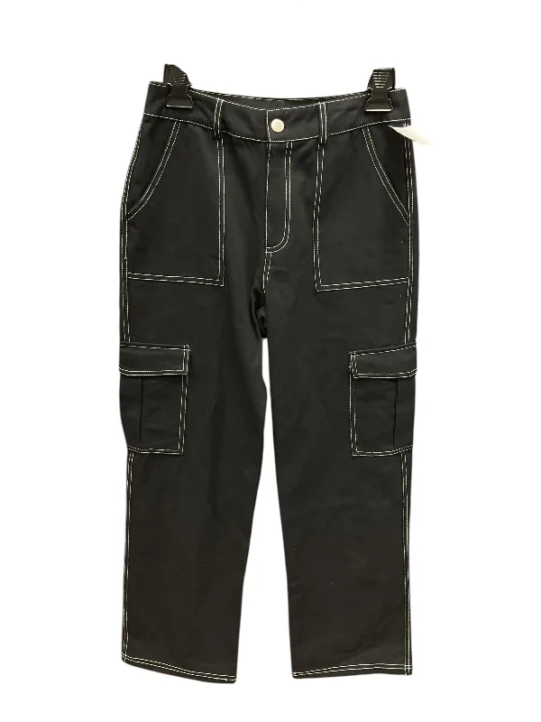 Modern Edgy Versatile Wear Pants Wide Leg By Full Tilt In Black, Size: Xs