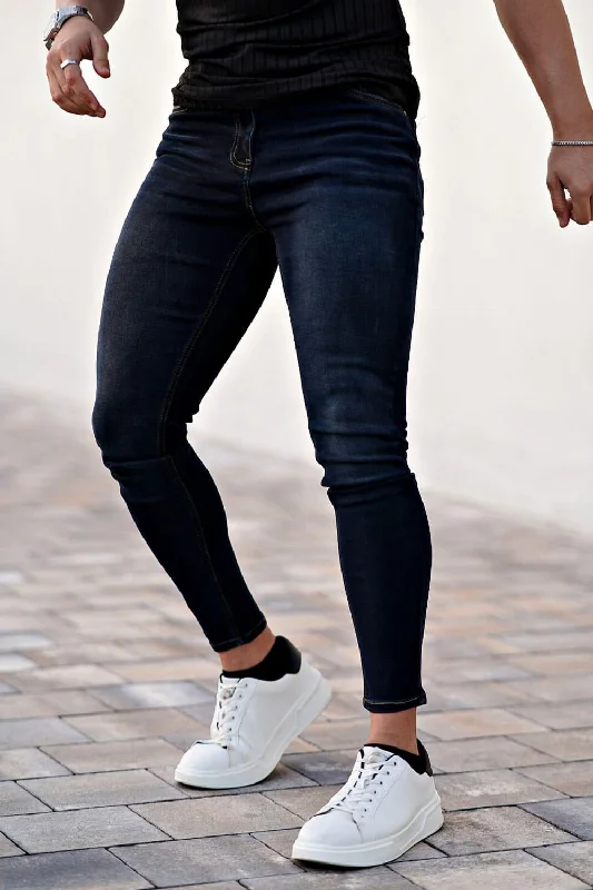 Contemporary Classic Casual Attire GT5 Relaxed Skinny Jean - Black And Blue