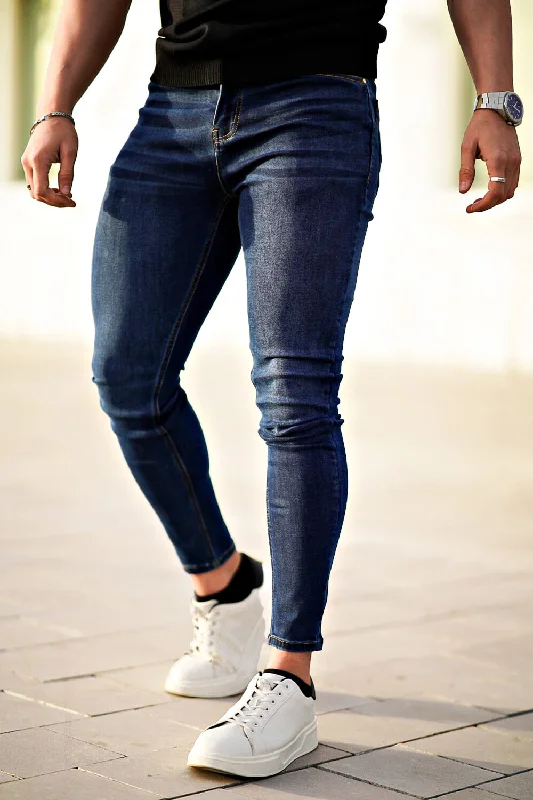 Smart Rugged Casual Jackets Relaxed Skinny Jean - Blue