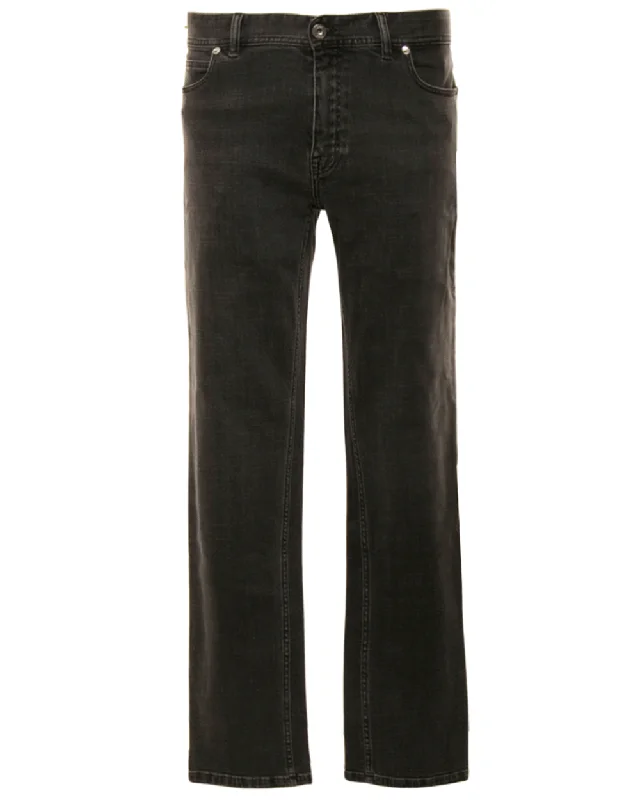 Rugged Rebel Urban Fashion Anthracite 5 Pocket Denim Pant