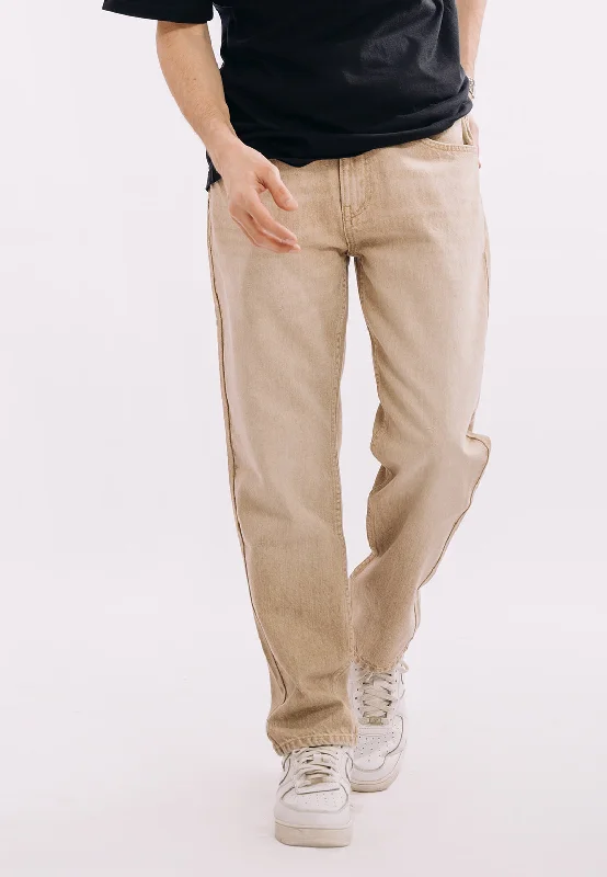 Timeless Minimal Lightweight Fabrics Slim Fit Jeans - Sand Wash