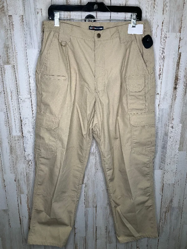 Rugged Rebel Casual Trousers Tan Athletic Pants Cma, Size 14