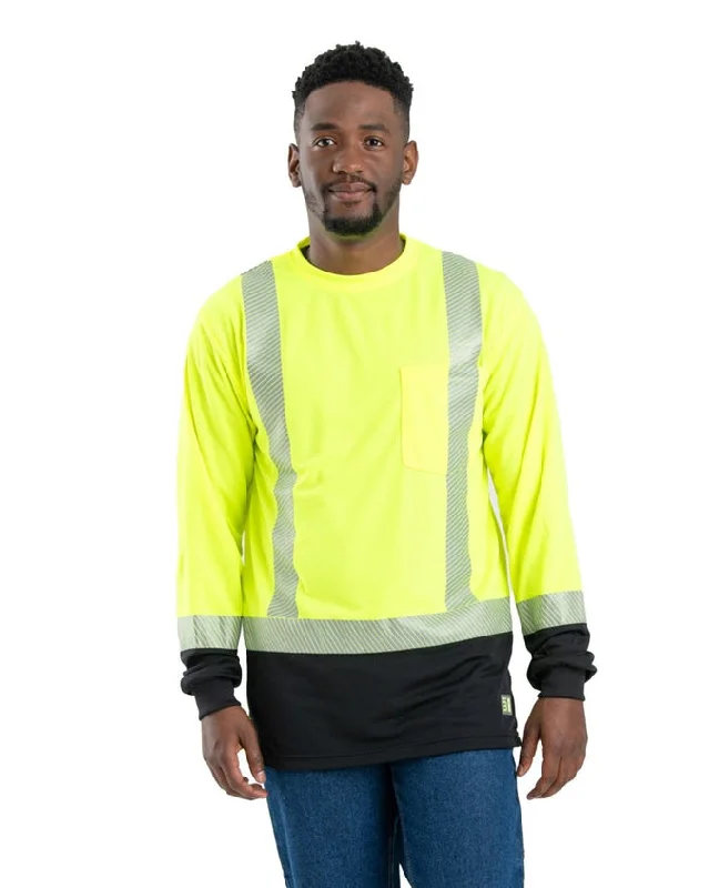 Polished Edge Fashion Pants Berne - Men's Hi-Vis Class 3 Color Block Long-Sleeve T-Shirt Polished Edge Fashion Pants Berne - Men's Hi-Vis Class 3 Color Block Long-Sleeve T-Shirt