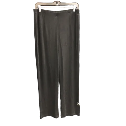 Retro Casual Black Pants Palazzo Chicos, Size M