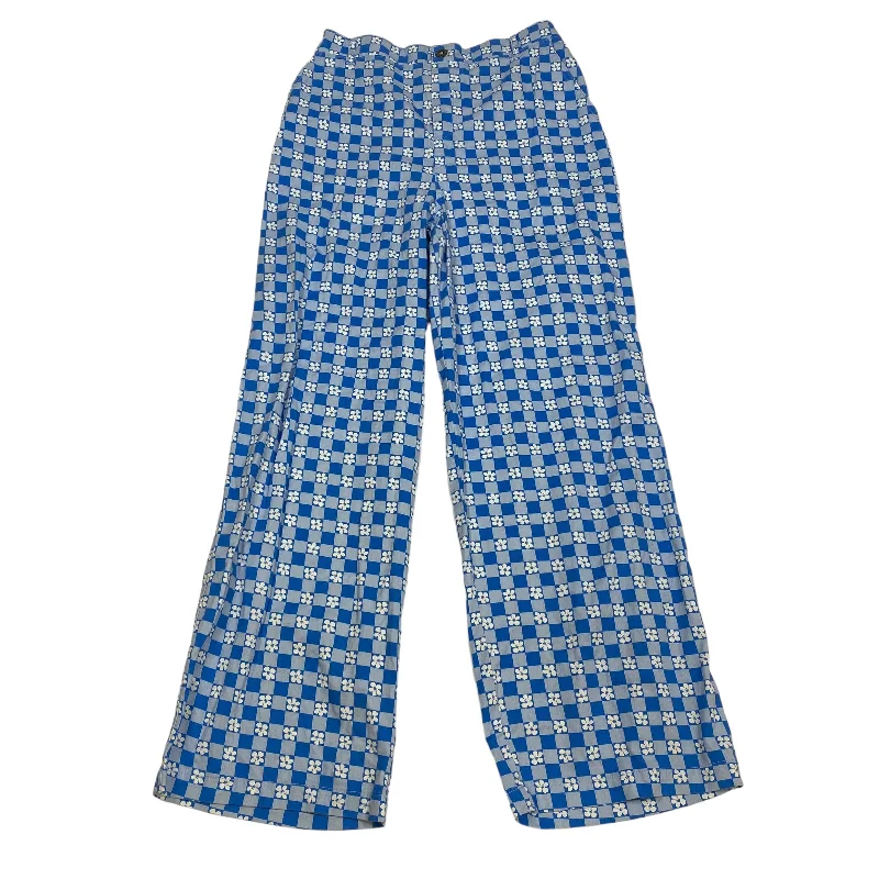 Relaxed Modern Blue Pants Wide Leg Wild Fable, Size M