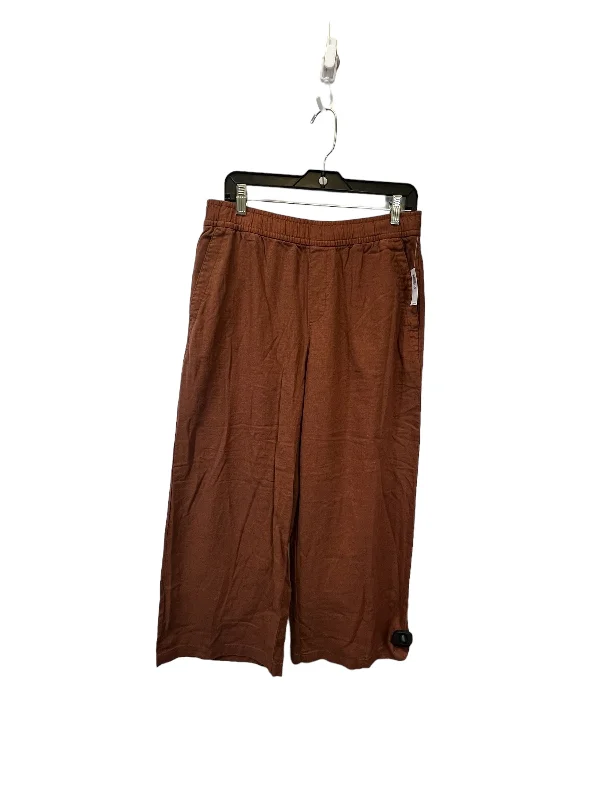Understated Smart Copper Pants Wide Leg Old Navy, Size Petite  M