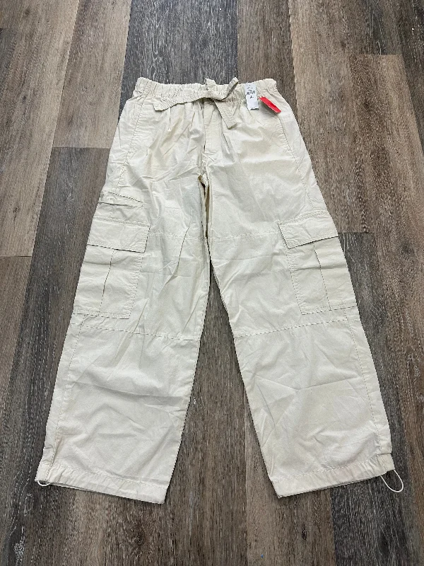 Sophisticated Sleek Cream Pants Cargo & Utility Gap, Size S