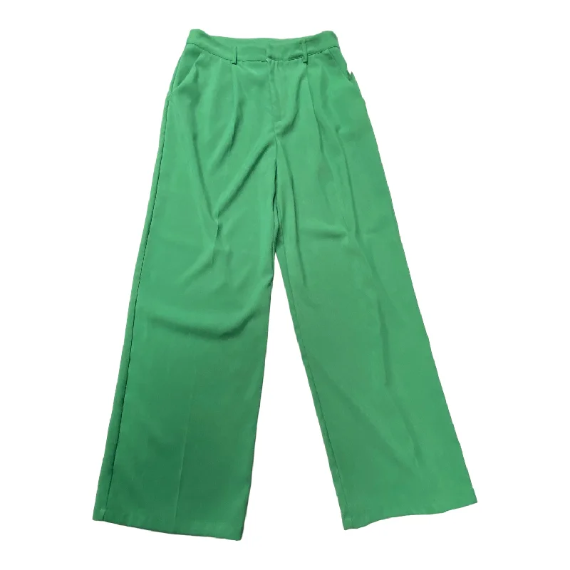 Minimal Polished Green Pants Dress Cider, Size L