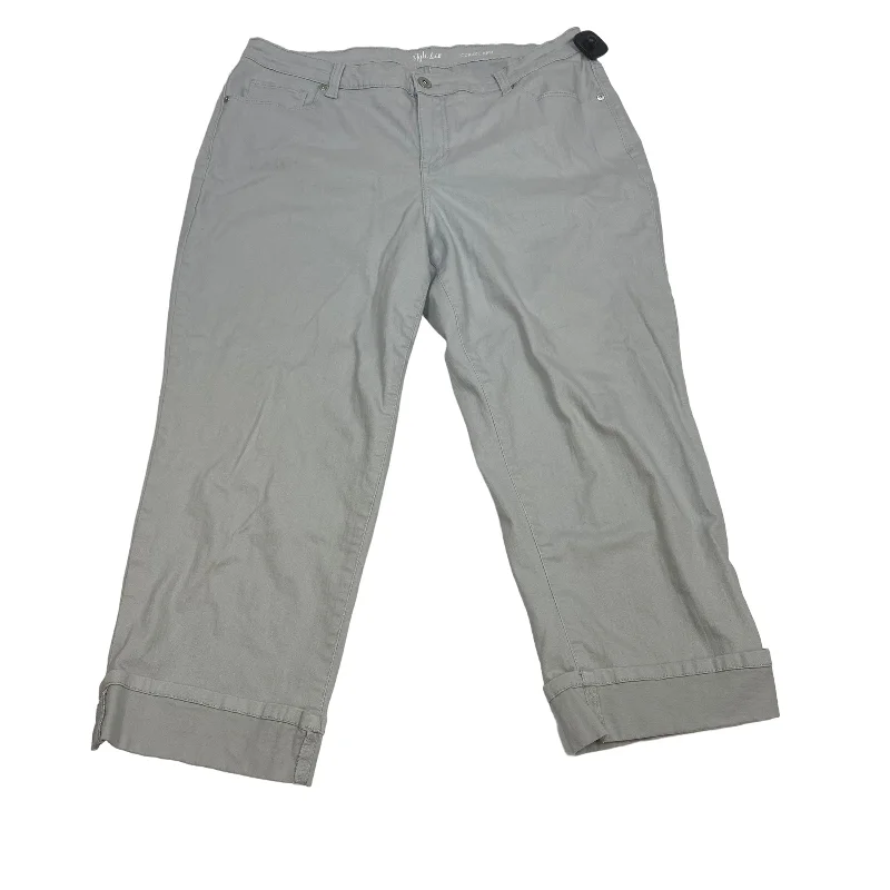 Smart Sophisticated Grey Pants Cropped Style And Company, Size 16