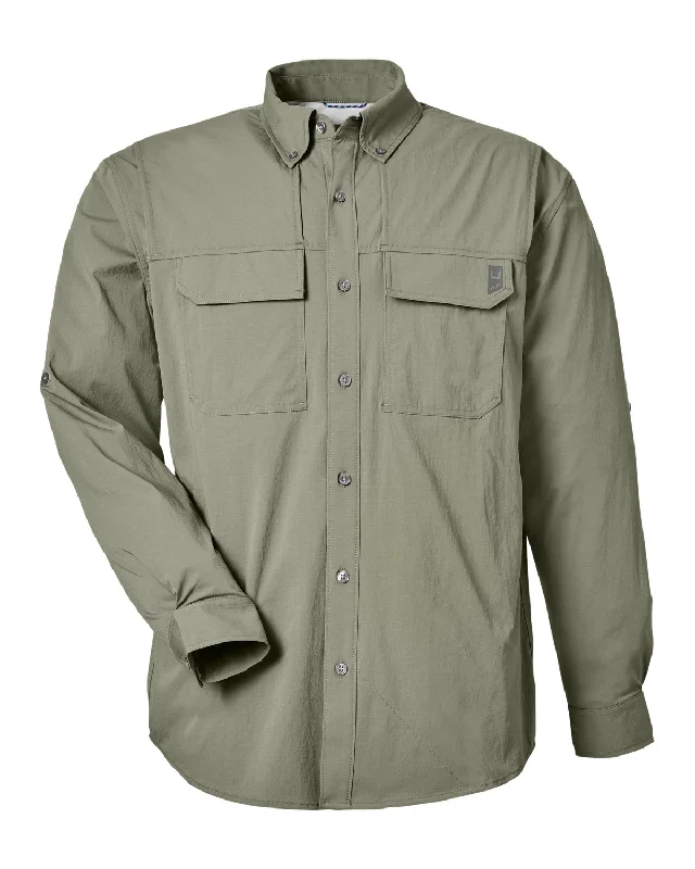 Understated Smart Chic Styles HUK - Men's Creekbed Long Sleeve Shirt