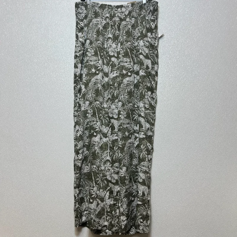 Modern Relaxed Olive Pants Palazzo Chicos O, Size 12