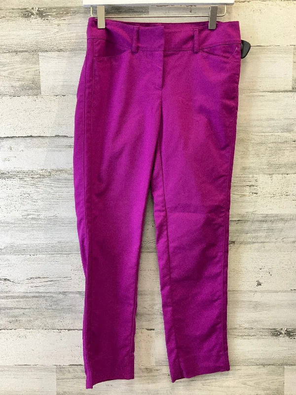 Retro Monochrome Pink Pants Cropped White House Black Market, Size 0