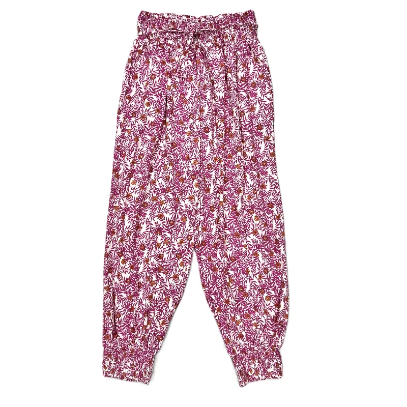 Rugged Classic Purple & White Pants Joggers By Anthropologie, Size: S