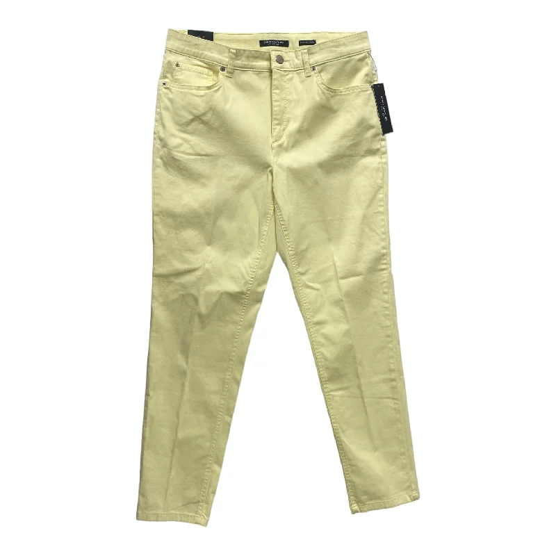 Contemporary Rugged Yellow Pants Other Jones New York, Size 10