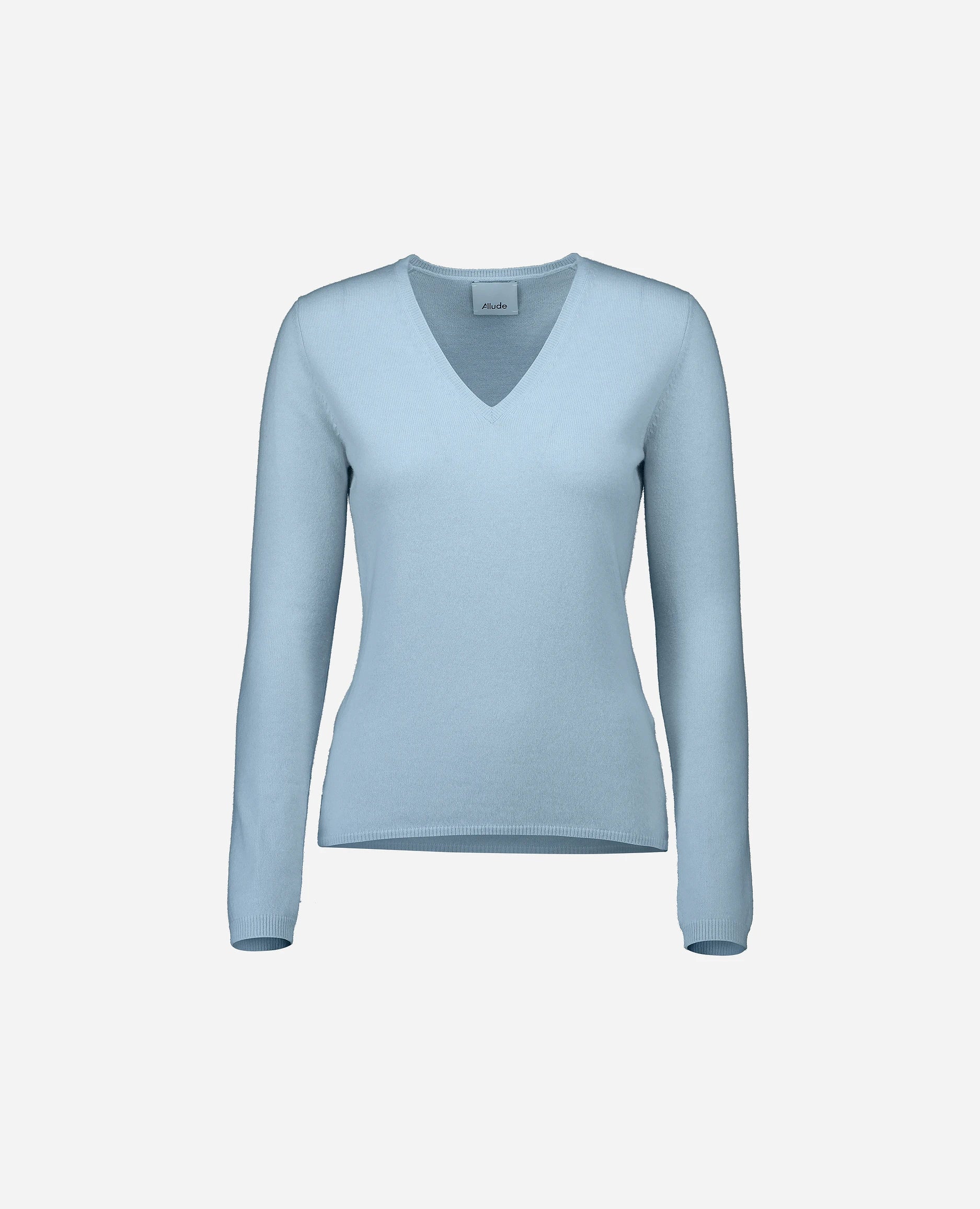 Timeless Chic Relaxed Styles Cashmere Pullover in Blau - Taillierter Schnitt