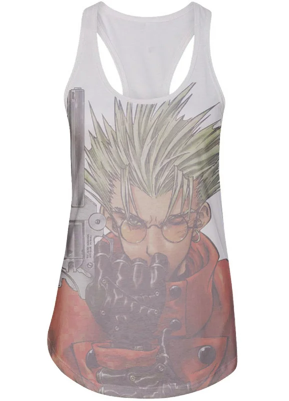 Contemporary Classic Premium Clothing Trigun - Vash The Stampede With Gun Jrs Tank Top