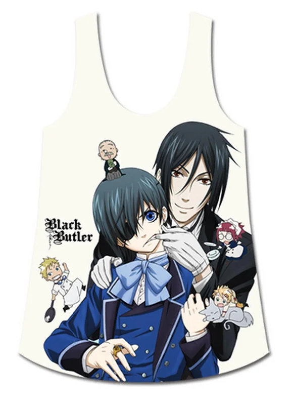 Effortless Minimal Fashion Tops Black Butler - Silly Group Sub Tank Top