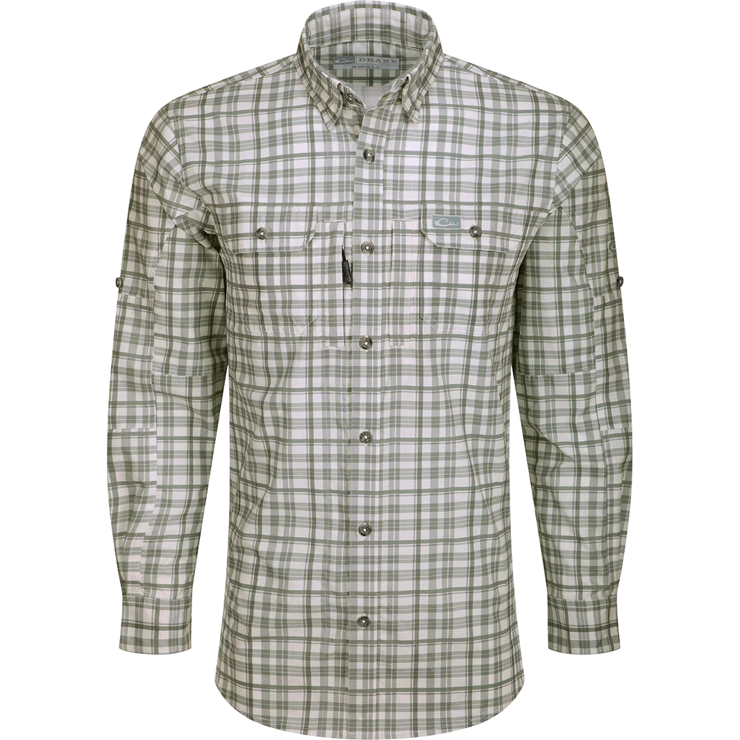 Polished Edge Trendy Pants Drake Hunter Creek Window Pane Plaid Shirt L/S