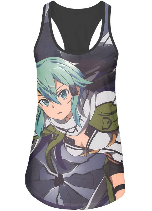 Understated Smart Relaxed Jackets Sword Art Online II - Sinon Sub Tank Top