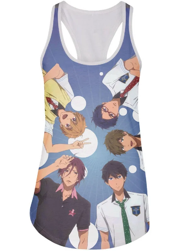 Retro Monochrome Modern Basics Free! - Group Top Down Tank Top
