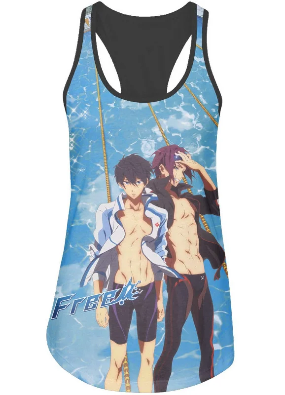 Smart Contemporary Urban Outfits Free! - Haruka Nanase And Rin Matsuoka Posing Sub Tank Top