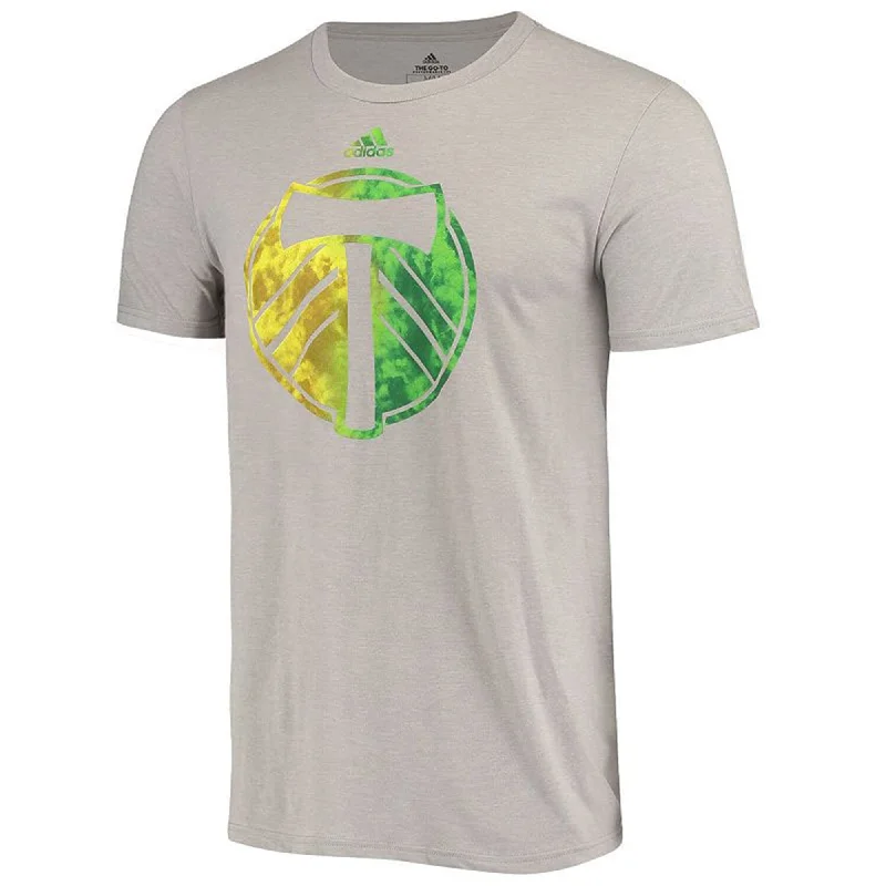 Monochrome Luxe All-Weather Outfits Adidas Mens Portland Timbers Graphic T-Shirt