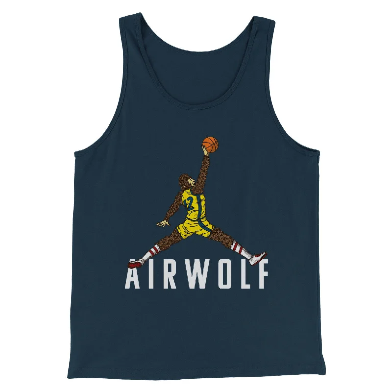 Sleek Heritage Fashion Pants Air Wolf Funny Movie Men/Unisex Tank Top