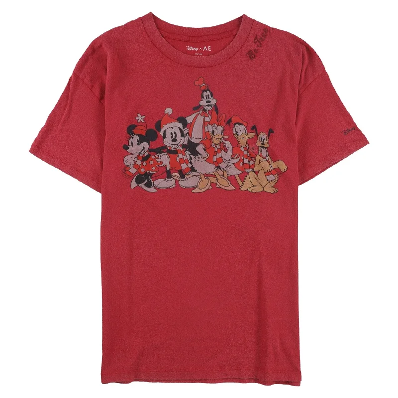 Monochrome Rugged Athletic Tops American Eagle Mens Be You Graphic T-Shirt, Red, Small