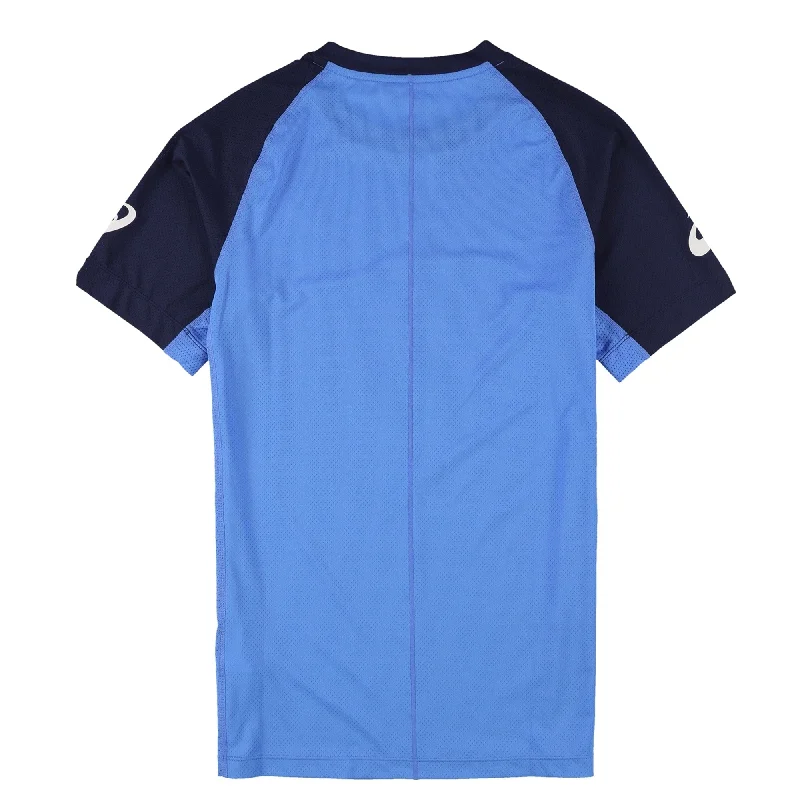 Understated Luxury Versatile Wear ASICS Mens Club M GPX Basic T-Shirt, Blue, Small