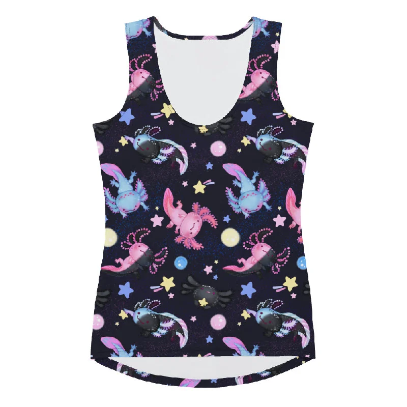 Relaxed Edge Bold Colors Axolotl Tank Top